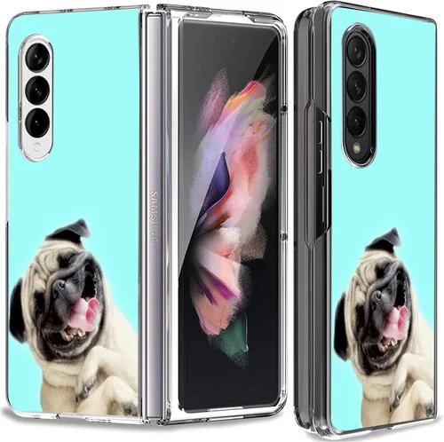 Vista 11 de Bcov Funda para Galaxy Z Fold 3 5G, atrapasueños, espacio de flores, antiarañazos, sólida, funda protectora a prueba de golpes para Samsung Galaxy Z