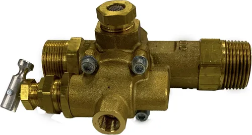 Vista 3 de Válvula de retención del descargador del compresor de aire de gas Combo 145-175 PSI 3/4" Entrada y salida