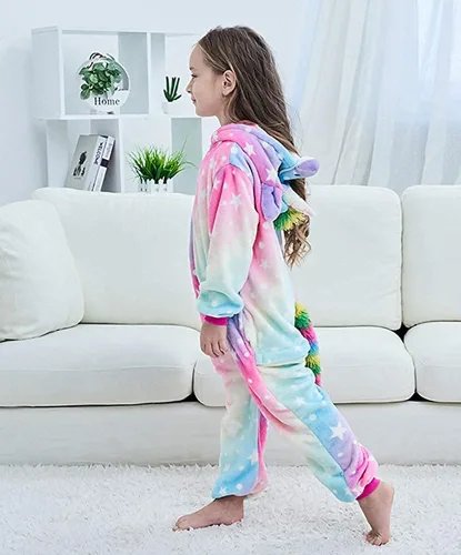 Vista 6 de Pijama de una pieza de unicornio para niños, disfraz de Halloween