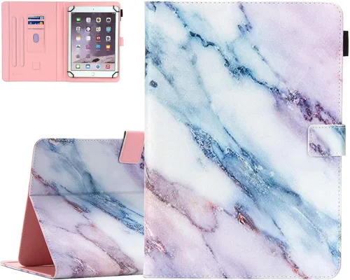 Vista 10 de Dteck Funda universal para tablet de 7.9 a 8.4 pulgadas, funda plegable de piel con tapa para Onn de 8 pulgadas, Samsung Galaxy Tab 8.0 pulgadas 8.4