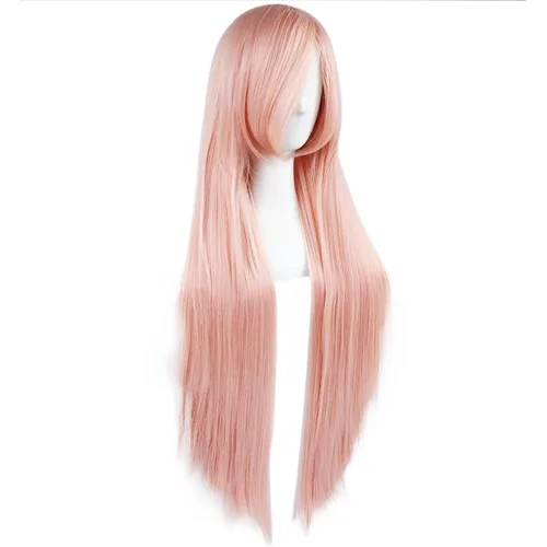 Vista 78 de anogol Vocaloid 32" 80 cm de largo recto de Cosplay peluca Pelucas Para Fiestas Halloween, Anaranjado