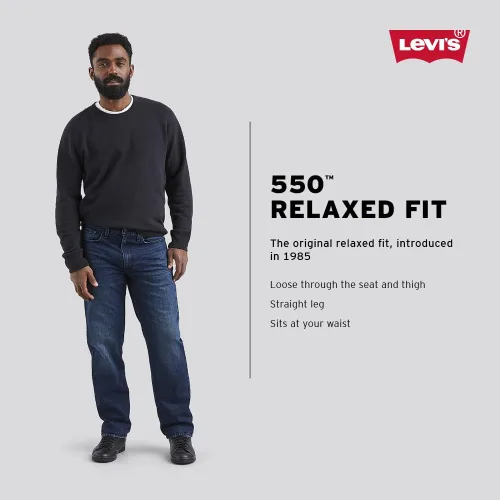 Vista 4 de Levi's Men's 550 Relaxed Fit Jeans (Also Available in Big & Tall)