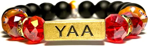Vista 13 de Pulseras africanas tradicionales con nombre nacido en el día para mujeres de Ghana, materiales naturales, ajuste cómodo y holgado