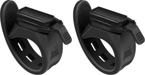 Vista 5 de Ascher Soporte de montaje de luz de bicicleta, soporte de montaje de bicicleta para manillar, adecuado para faros delanteros HJ-040, paquete de 1