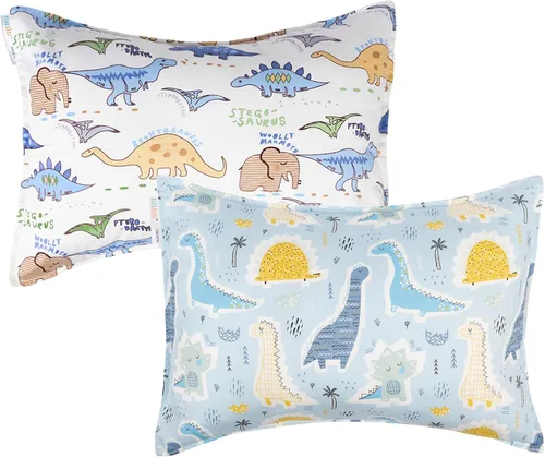 Vista 23 de ALVA BABY - Fundas de almohada de algodón para niños pequeños de 13 x 18 pulgadas o 12 x 16 pulgadas
