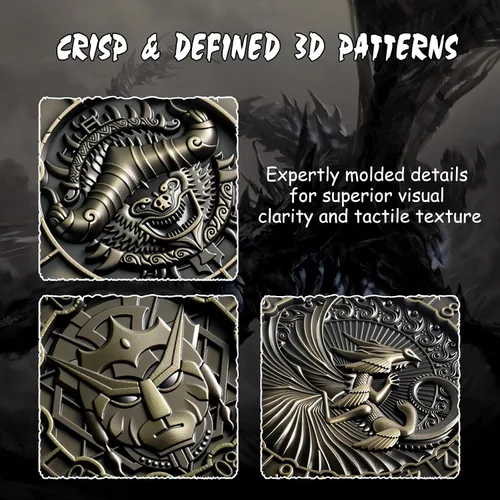 Vista 5 de DNDND Dados Giratorios 8 en 1 con Doble D20 – Juego de Dados Hexagonales de Metal con Temática de Monstruos D&D para TTRPG Dungeons and Dragons