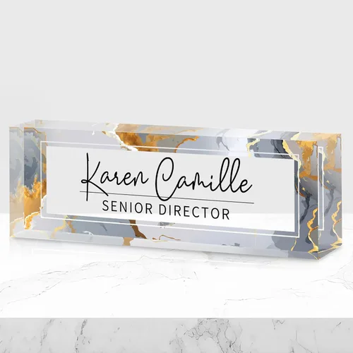 Vista 32 de Placa de nombre de oficina personalizada para escritorio, placa de nombre, regalos personalizados para compañeros de trabajo, jefe, profesor