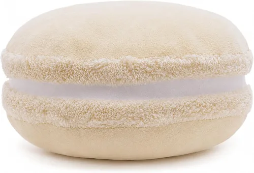 Vista 9 de Almohada decorativa redonda de plush con forma de macarrón ChezMax, de 14.5 pulgadas