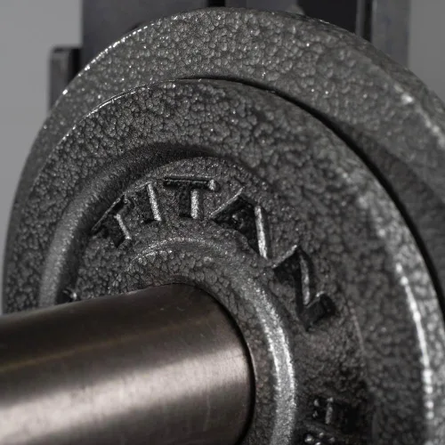 Vista 4 de Titan Fitnes Cast Iron Olympic Plates, Classic Weight Plate Design, Hammer Finish