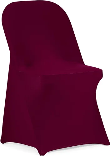Vista 16 de Funda de silla Peomeise plegable, de elastano elástico para bodas, fiestas, banquetes, eventos