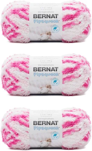 Vista 2 de Bernat Pipsqueak - Hilo para bebé, paquete de 3 unidades de 3.5 onzas (3.53 oz/3.5 onzas), poliéster, 5 voluminosos, 101 yardas, tejido/ganchillo