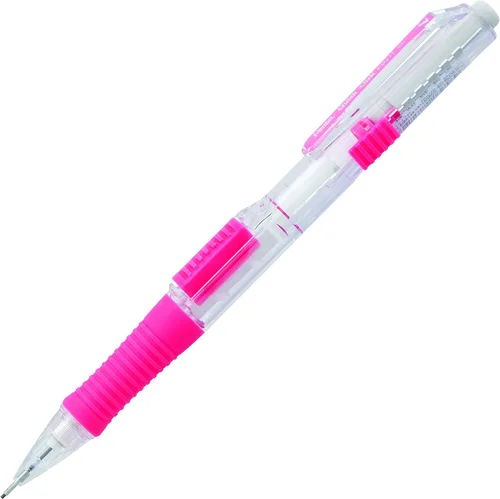 Vista 2 de Lápiz mecánico Pentel QUICK CLICK (0.7mm), cañón rosa, caja de 12 lápices (PD217P)