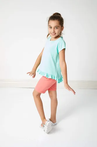 Vista 5 de KIDPIK Shorts for Girls - 2 Pack Kids 5 Pocket Knit Bermuda Spring or Summer Shorts