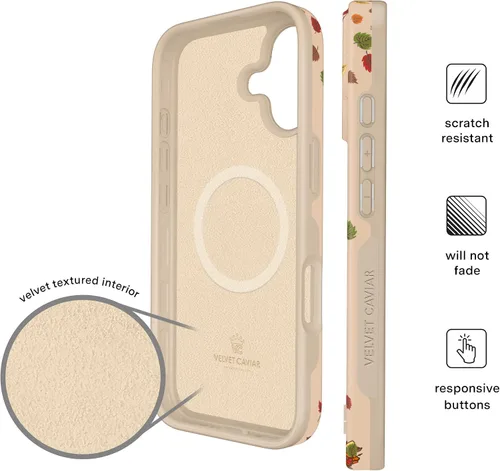 Vista 833 de VELVET CAVIAR Funda para iPhone 15, compatible con MagSafe, probada contra caídas de 10 pies, fundas protectoras de diseño, leopardo color rosa