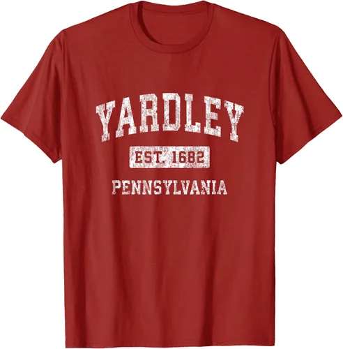Vista 64 de Yardley Pennsylvania PA - Camiseta de manga corta, diseño deportivo