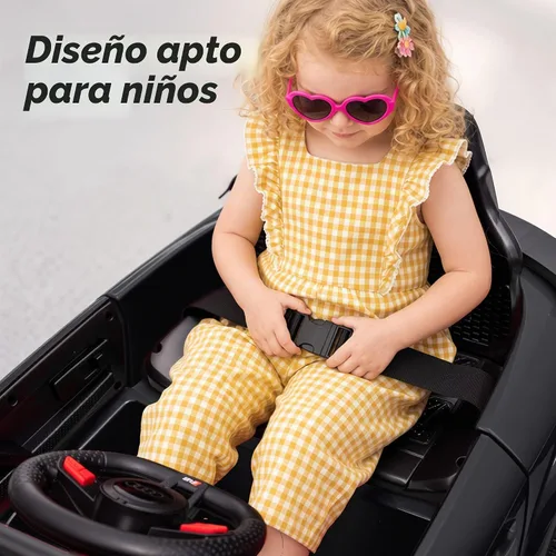 Vista 5 de Audi TTRS - Auto de paseo con licencia de 12 V para niños pequeños de 1 a 3 años con control remoto Negro