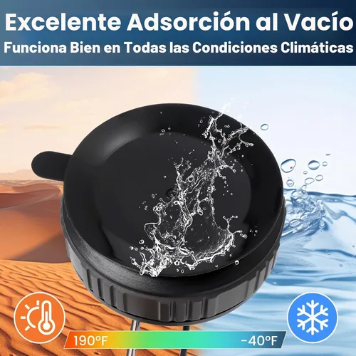 Vista 4 de Soporte magnético de teléfono para automóvil 360 con succión de vacío ajustable para iPhone 17 Pro Max 16 15 14 13 12 Air Plus