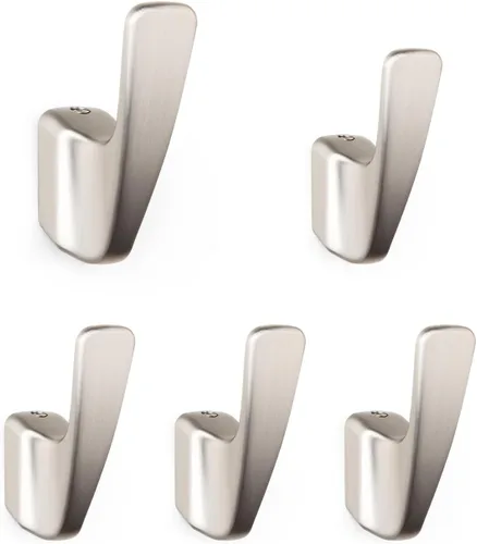 Vista 6 de Paquete de 5 ganchos para abrigos, ganchos de pared, ganchos para abrigos de montaje en pared, soporte de ganchos de pared de metal para colgar
