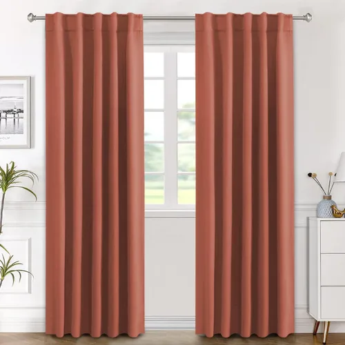 Vista 24 de H.VERSAILTEX Cortinas Opacas con Aislamiento Térmico, Paneles de Tratamiento de Ventanas que Oscurecen la Habitación, Cortinas Opacas para Sala