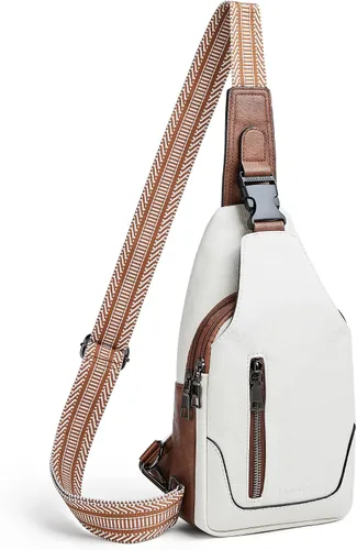Vista 9 de Mroede Bolso bandolera para mujer, bolso cruzado para mujer, bolsa de pecho, riñoneras para mujeres, adolescentes y niñas para viajes escolares