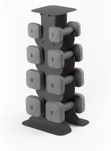 Vista 96 de WeGym SafeGrip - Mancuernas cuadradas con asas antideslizantes, pesas libres estéticas para entrenamientos en casa, diseño estable que evita rodar