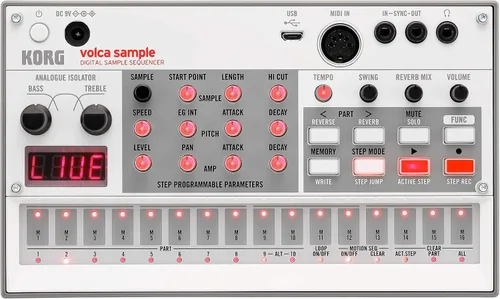 Vista 6 de Korg Volca FM2 Sintetizador Digital con 6 voces y secuenciador de 16 pasos