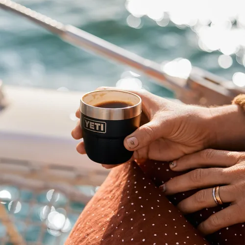Vista 8 de YETI Rambler - Vaso apilable de 4 onzas, acero inoxidable, taza de café/espresso aislada al vacío, 2 unidades Blanco