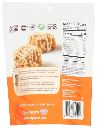 Vista 2 de Heavenly Hunks - Galletas de pastel de zanahoria con glaseado - Bolsa de 5 onzas
