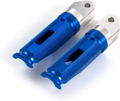 Vista 4 de Estriberas de motocicleta Pedales delanteros Reposapiés para Yamaha YZF-R1 2000-2003, YZF-R1 2004-2008, YZF-R1 2009-2021, YZF-R6 2003-2005/R6S Azul