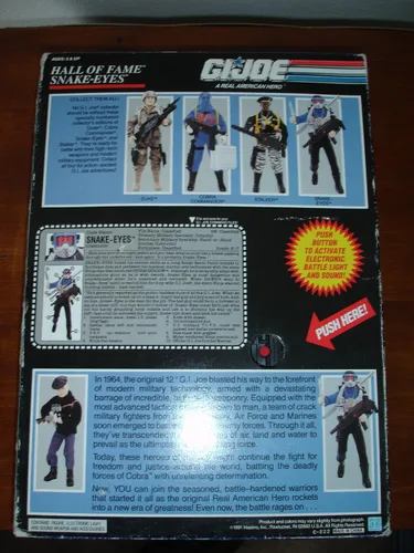 Vista 8 de Figura de acción G.I. Joe Hall of Fame Snake-Eyes de 12 pulgadas