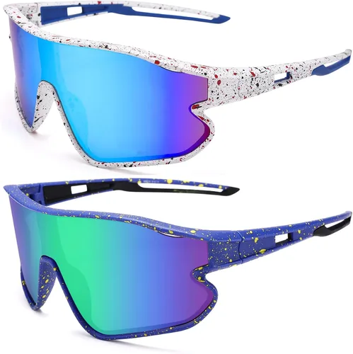 Vista 16 de Gafas de sol de béisbol para niños, gafas de sol de béisbol juveniles para niños y niñas, pantallas deportivas de sóftbol de 6 a 14 años