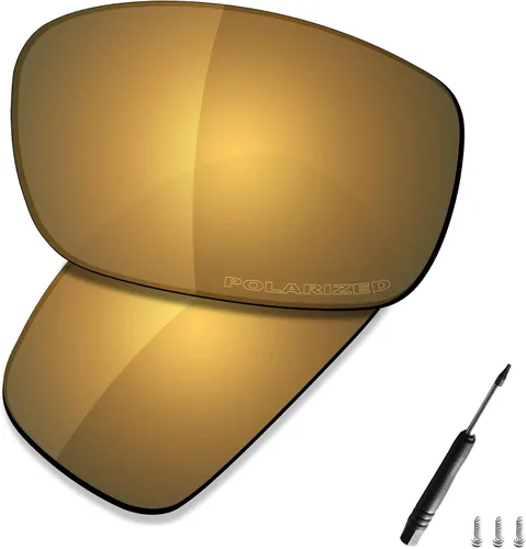 Vista 17 de SAUCER Lentes de repuesto prémium y kits de goma para gafas de sol Oakley X Squared OO6011 Alta definición: oro de 24 quilates.