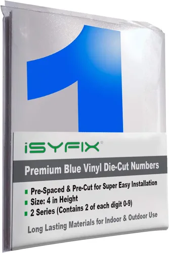 Vista 39 de iSYFIX Calcomanías de Números de Vinilo Verde Manzana – 1.5 Pulgadas Autoadhesivas (2 Juegos) – Calcomanía Premium Troquelada y Pre-espaciada
