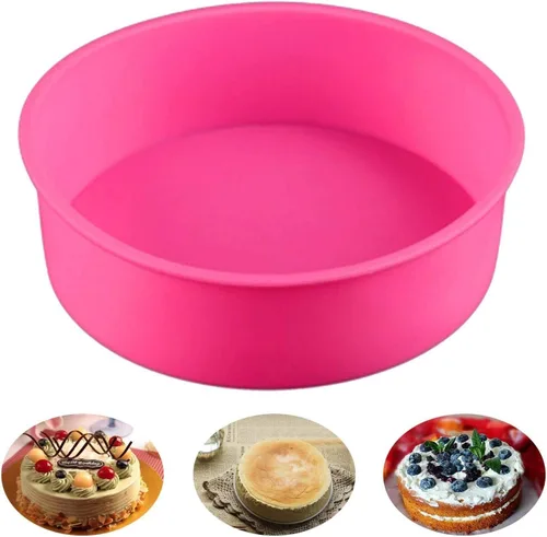 Vista 7 de Protector de silicona para hornear de 8 pulgadas/7.9 in para bandeja de queso redonda de 7 pulgadas y 6 pulgadas, accesorios para hornear