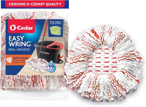 Vista 10 de O-Cedar EasyWring - Repuesto de mopa giratoria de microfibra (Paquete de 4)