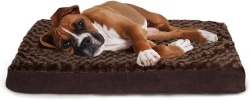 Vista 6 de Furhaven Cama de gel refrescante para perros medianos/grandes de hasta 55 libras con funda extraíble y lavable, colchón de gamuza y piel sintética