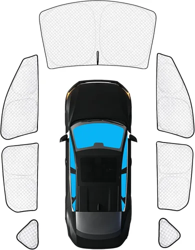 Vista 58 de KMF 6 piezas de parasoles gruesos para Mazda 3 Hatchback (No Sedán) 2014-2018 Accesorios, parasoles completos para parabrisas y ventanas de coche