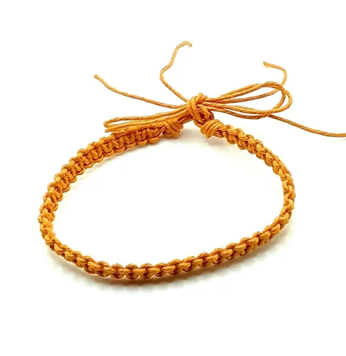 Vista 3 de Hemp Anklet Adjustable Tie On (Black)