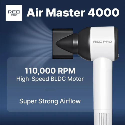 Vista 15 de RED Pro Air Master 4000 High Speed BLDC Hair Dryer, 110,000 RPM Professional Brushless Motor for Fast Drying, 40% More Compact Lightweight Design