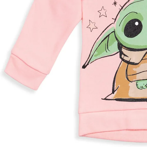 Vista 7 de STAR WARS The Mandalorian The Child - Conjunto de sudadera con capucha y leggings para niñas grandes