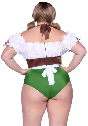 Vista 2 de Disfraz Sexy Plus Size de Fraulein Coqueta para Mujer Multicolor