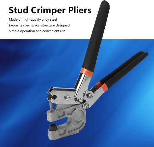 Vista 5 de Herramienta de encuadre, 10.630 in de metal Stud Crimper Stud Crimper Alicates Herramientas para paneles de yeso, Punch Lock Framing Fijación