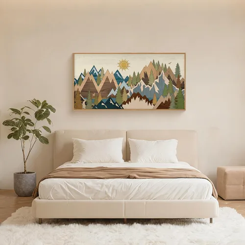 Vista 65 de FWIEXA Juego de Arte de Lienzo Bohemio Enmarcado para Pared, Cuadros Botánicos Verde Salvia Decoración de Pared, Impresiones de Arte de Plantas