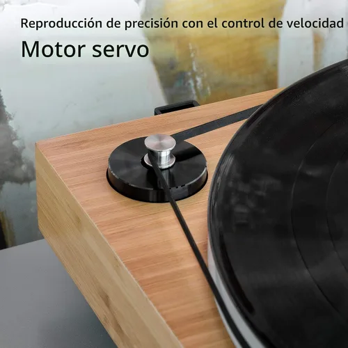 Vista 3 de Fluance RT85 Tocadiscos de Vinilo de Alta Fidelidad de Referencia con Cartucho Ortofon 2M Blue, Plato Acrílico, Motor de Control de Velocidad Bambú