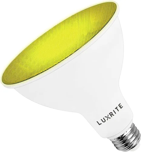 Vista 13 de LUXRITE Bombilla LED PAR38 verde de inundación, 8 W (equivalente a 45 W), bombilla LED verde de inundación, clasificación húmeda, certificación UL