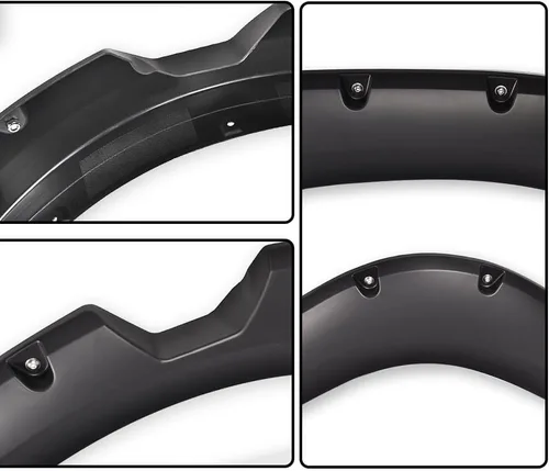 Vista 5 de G-PLUS Guardafangos 4 piezas, compatible con Nissan Titan 2004-2015 sin caja de bloqueo lateral, remaches de bolsillo, protector de cubierta