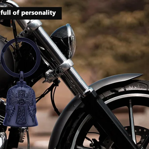 Vista 3 de Campanas de motocicleta para hombre, campana de ángel de motocicleta para hombres y mujeres, accesorio de motociclista, protección de seguridad