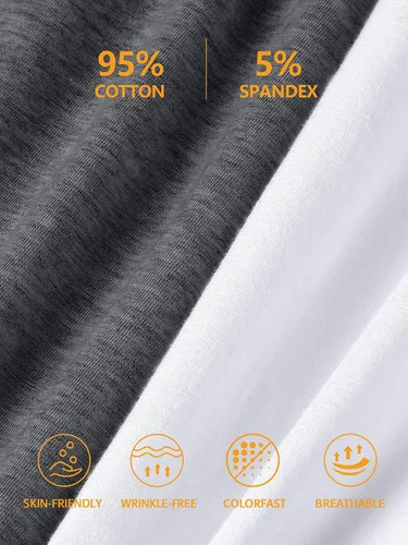 Vista 34 de Camisa Attraco de algodón, con tirantes estilo espagueti, con brasier incorporado, 2 paquetes, para mujer