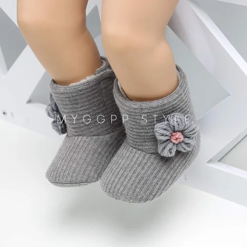 Vista 5 de LIVEBOX Prewalker Botas de invierno para bebés y niñas con suela antideslizante suave de alta calidad