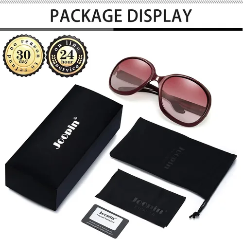 Vista 145 de Joopin Lentes de sol de gran tamaño para mujer, polarizados, grandes, para conducción, protección UV, grandes sombras